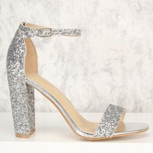 Olivia K Strappy Glitter Pumps - NEW